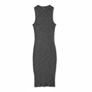 Windsor Black and White Knit Midi Dress